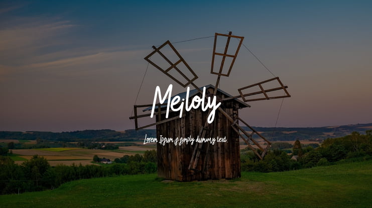 Meiloly Font