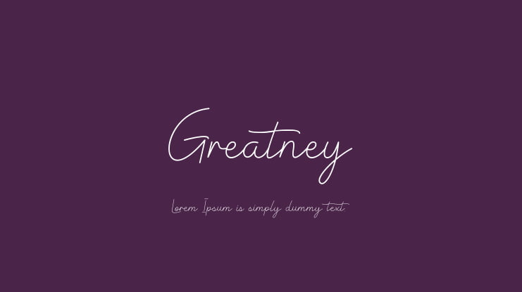 Greatney Font