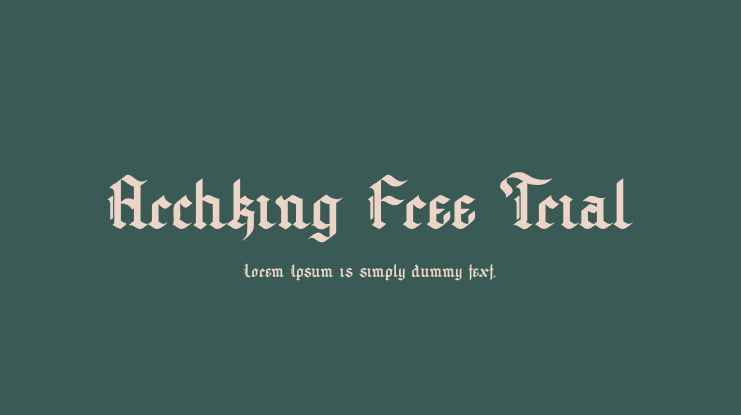 Archking Free Trial Font