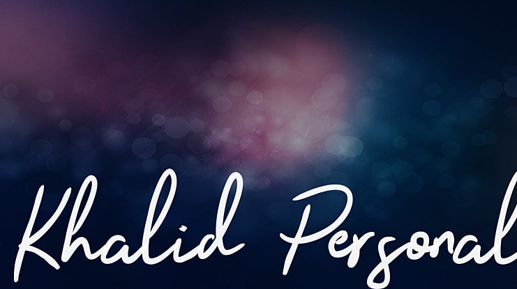 Khalid Personal Font