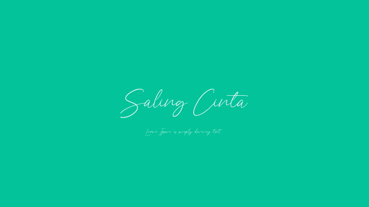 Saling Cinta Font