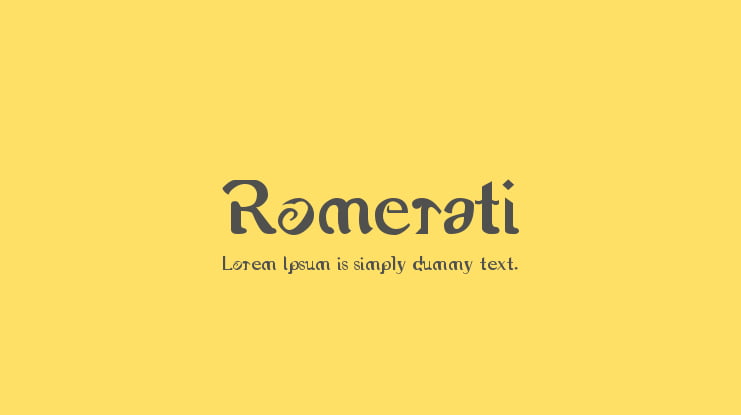 Romerati Font