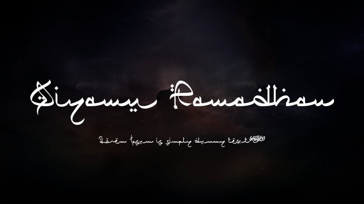 Qiyamu Ramadhan Font