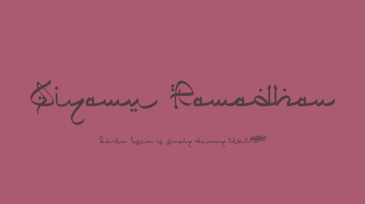 Qiyamu Ramadhan Font