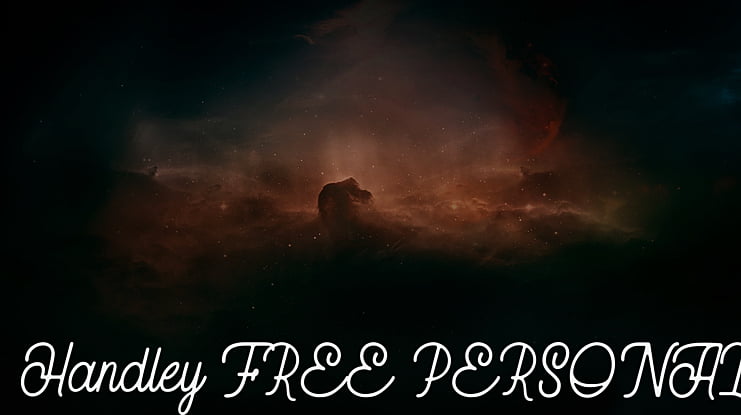 Handley FREE PERSONAL Font