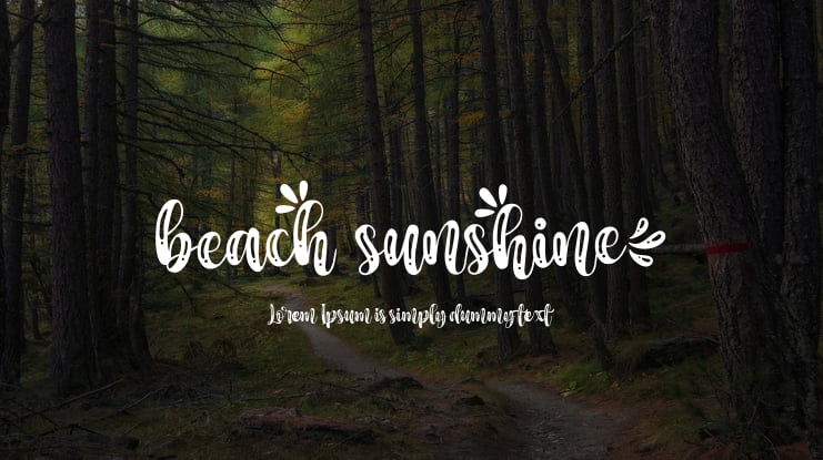 beachsunshine Font Family