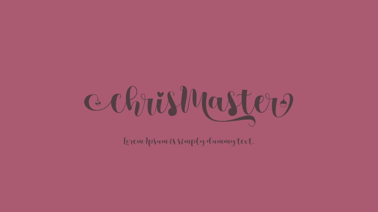ChrisMaster Font