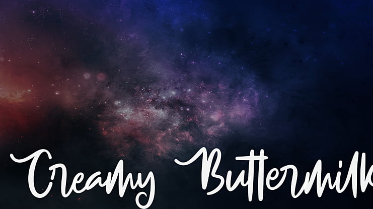 Creamy Buttermilk Font