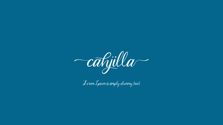 cahjilla Font