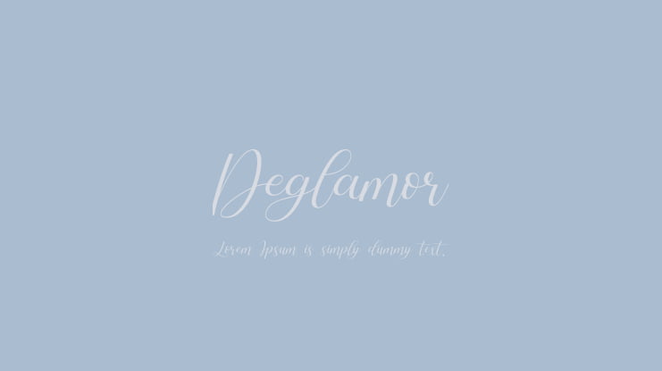 Deglamor Font