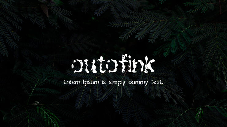 outofink Font