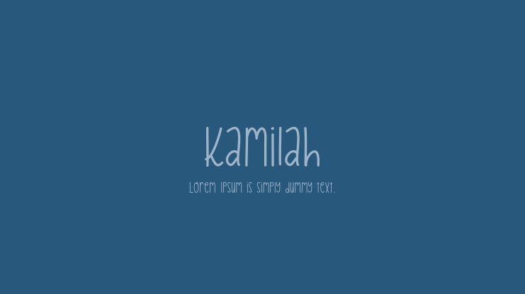 Kamilah Font