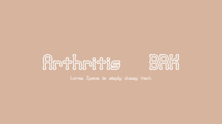 Arthritis (BRK) Font