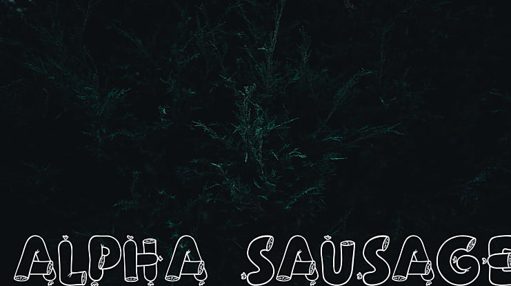 Alpha Sausage Font