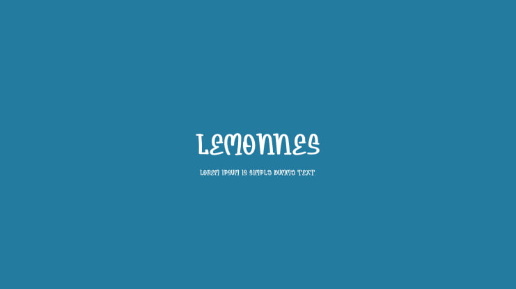 Lemonnes Font