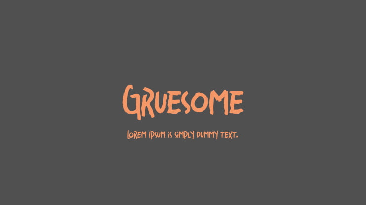 Gruesome Font