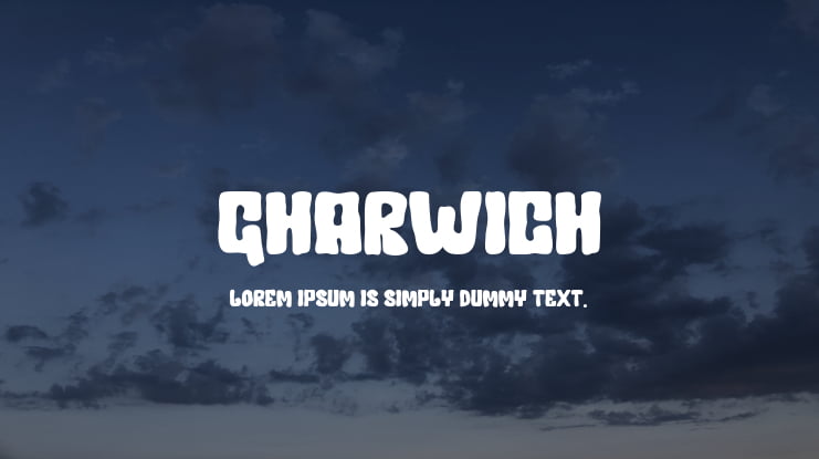 Gharwich Font