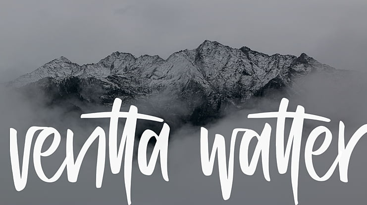 ventta watter Font