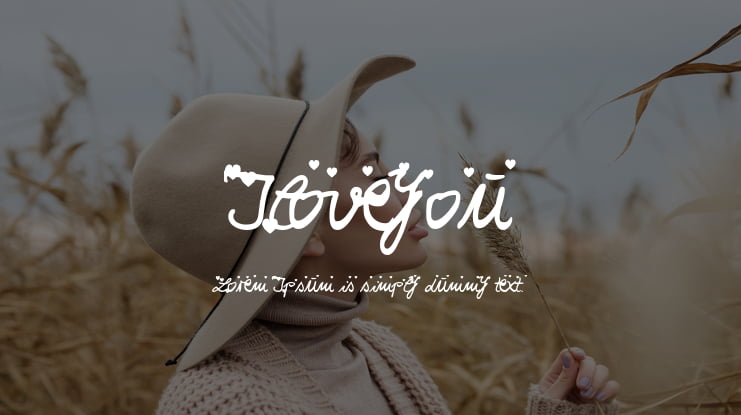 Iloveyou Font