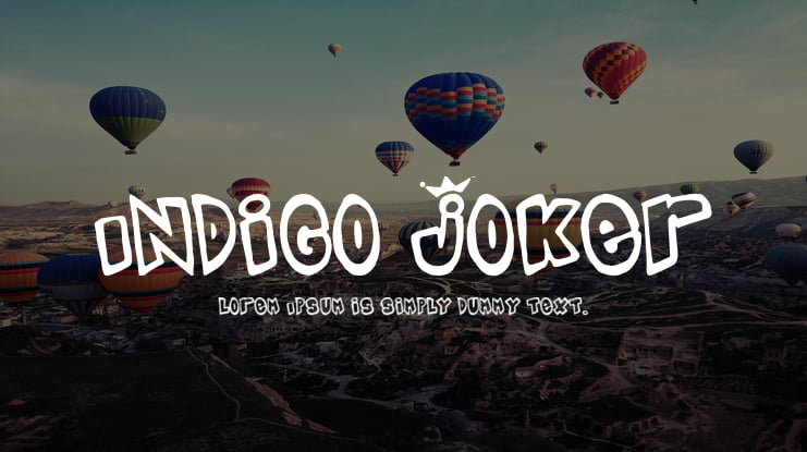 Indigo Joker Font