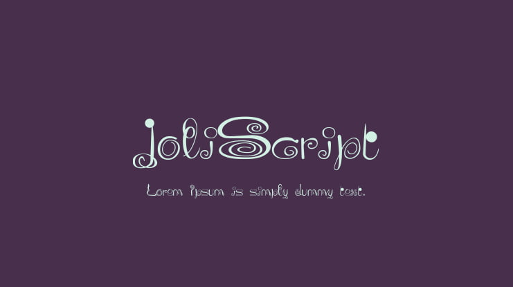 JoliScript Font