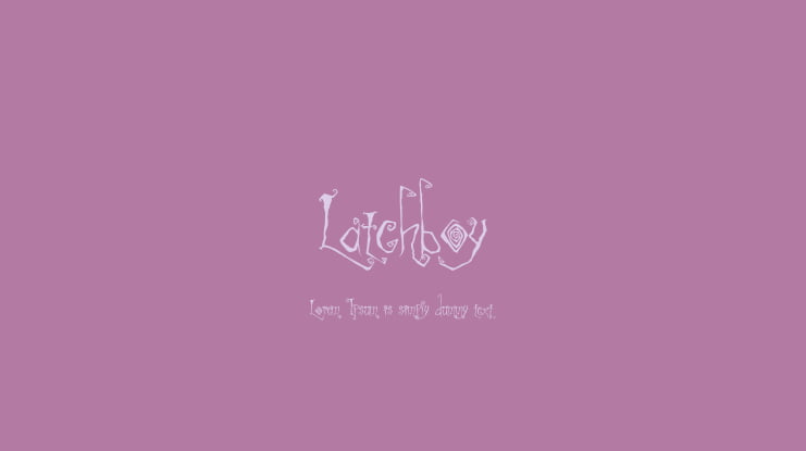 Latchboy Font