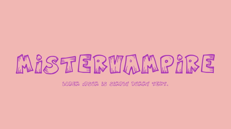 MisterVampire Font