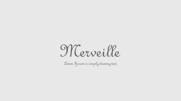 Merveille Font