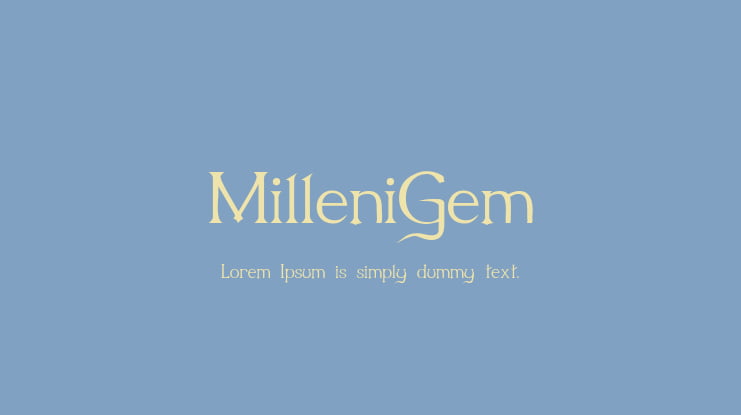 MilleniGem Font