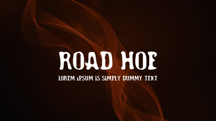 Road Hoe Font