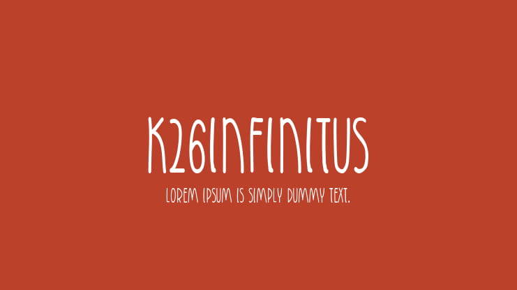 K26Infinitus Font