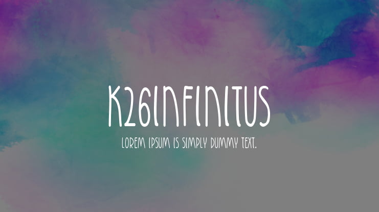 K26Infinitus Font