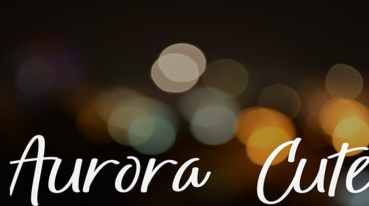 Aurora Cute Font