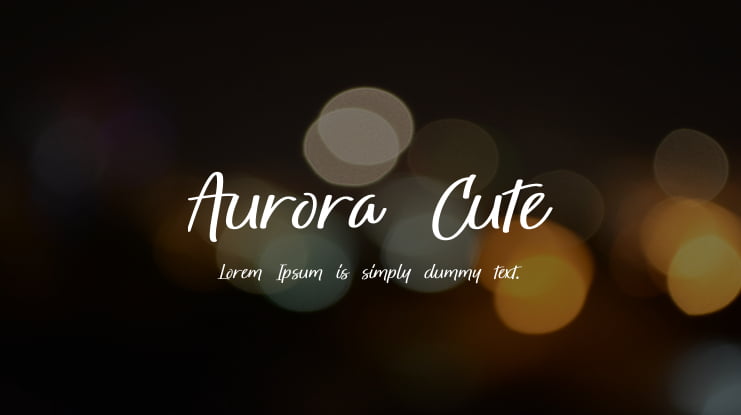 Aurora Cute Font