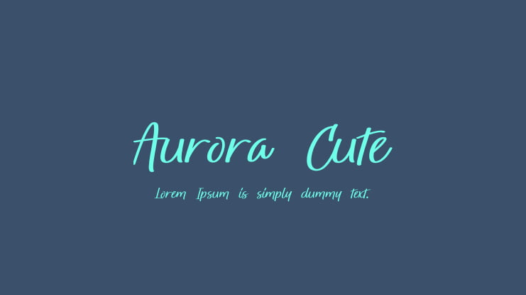 Aurora Cute Font