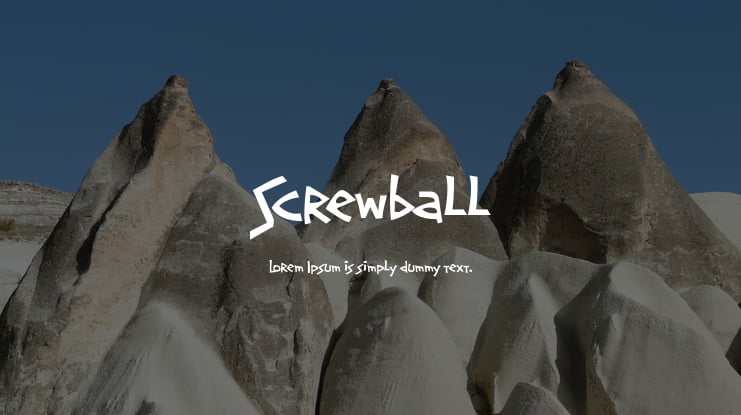 Screwball Font