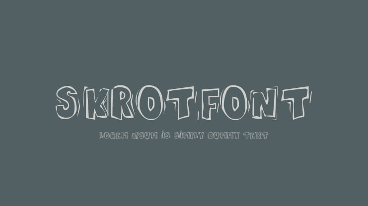 Skrotfont Font