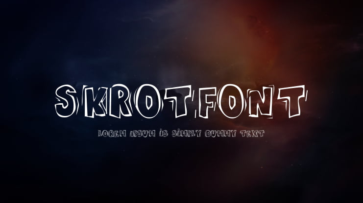 Skrotfont Font