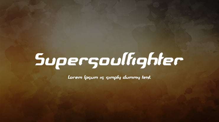 Supersoulfighter Font