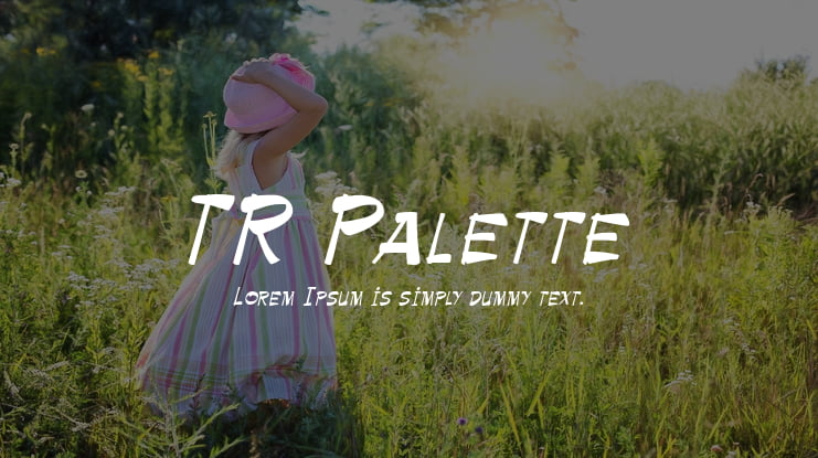 TR Palette Font