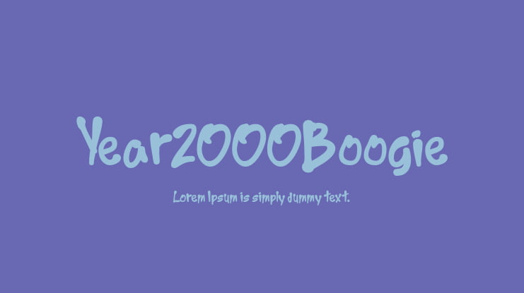 Year2000Boogie Font