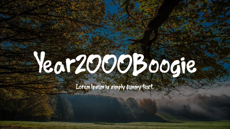 Year2000Boogie Font