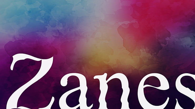 Zanes Font