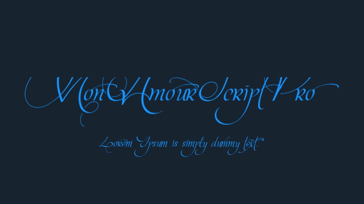 MonAmourScriptPro Font