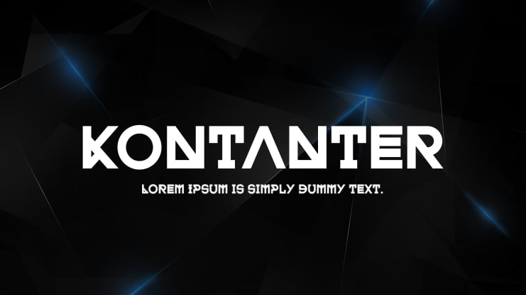 Kontanter Font