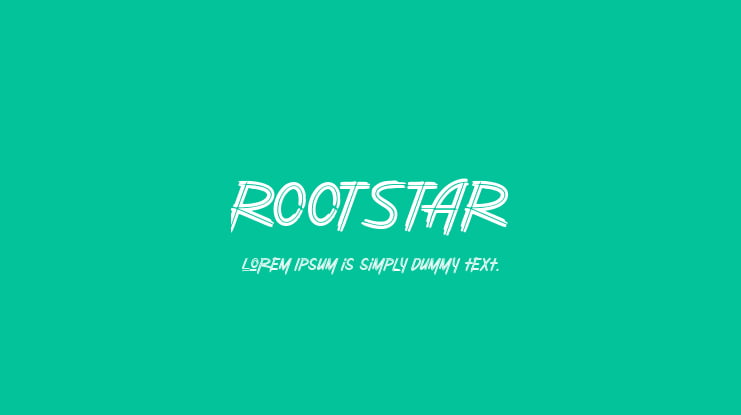 ROOTSTAR Font