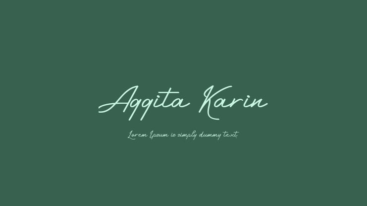 Aggita Karin Font