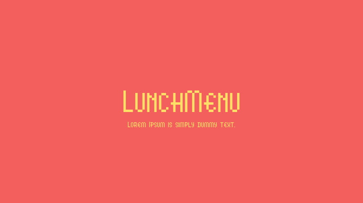 LunchMenu Font