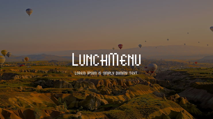 LunchMenu Font