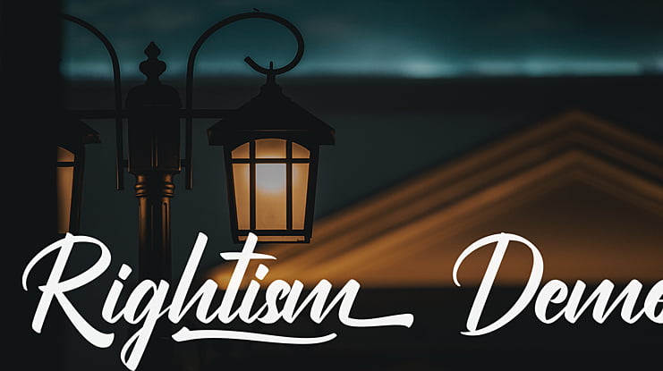 Rightism Demo Font